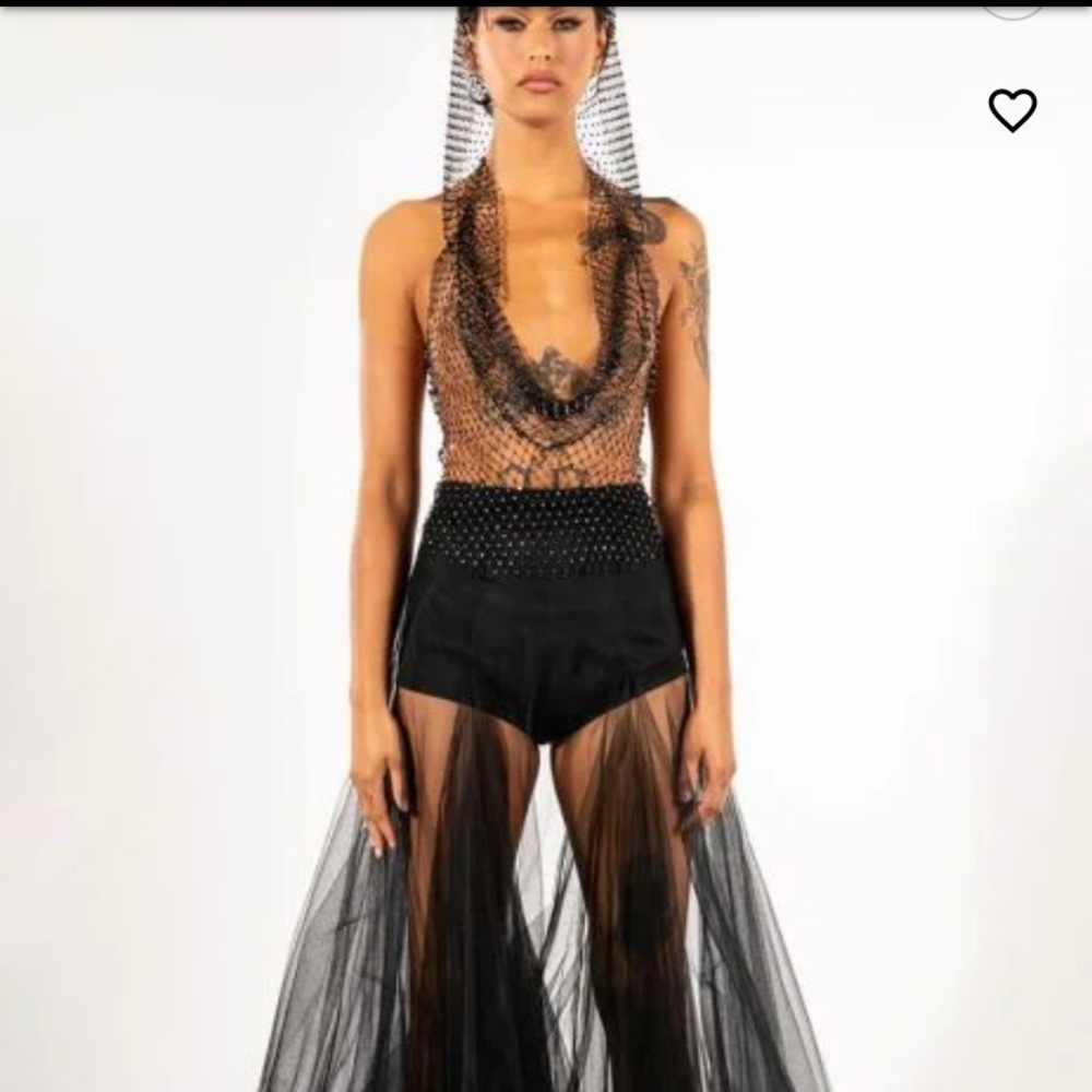 Akira tulle maxi skirt